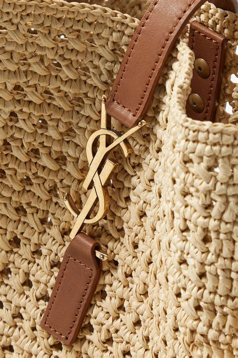 saint laurent raffia pouch.